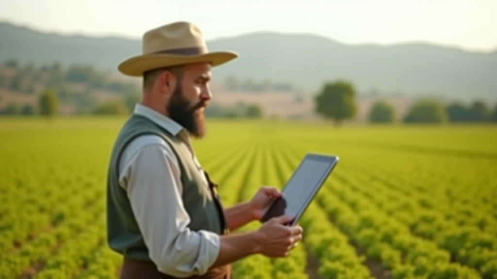 Çiftçi, tablet'te veri platformu kullanarak mevsimsel kararlar alıyor